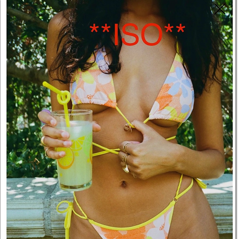 **ISO** 437 swim sanders pomelo top L or XL *NOT FOR SALE*